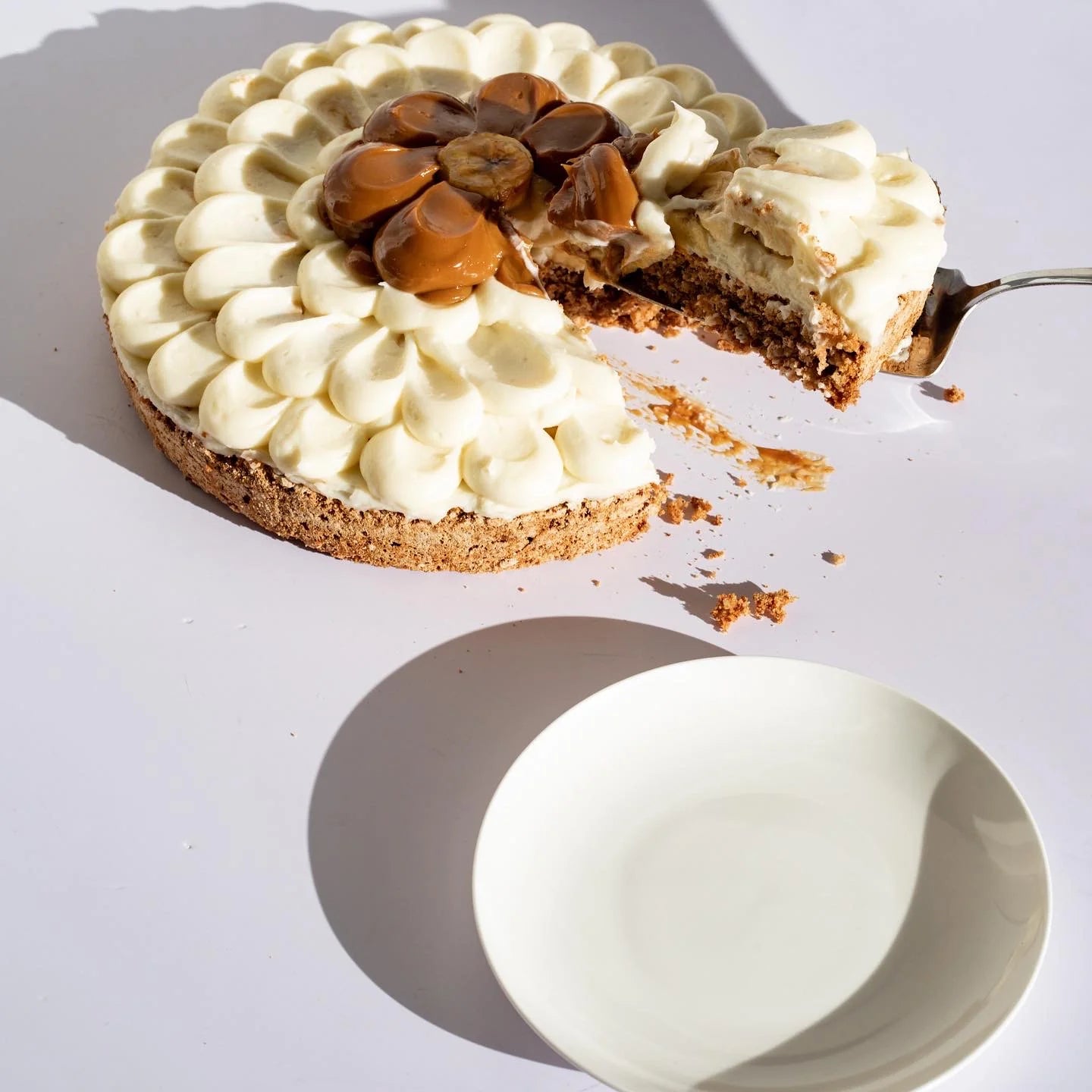 Mostachón Banana Brûlée Cake