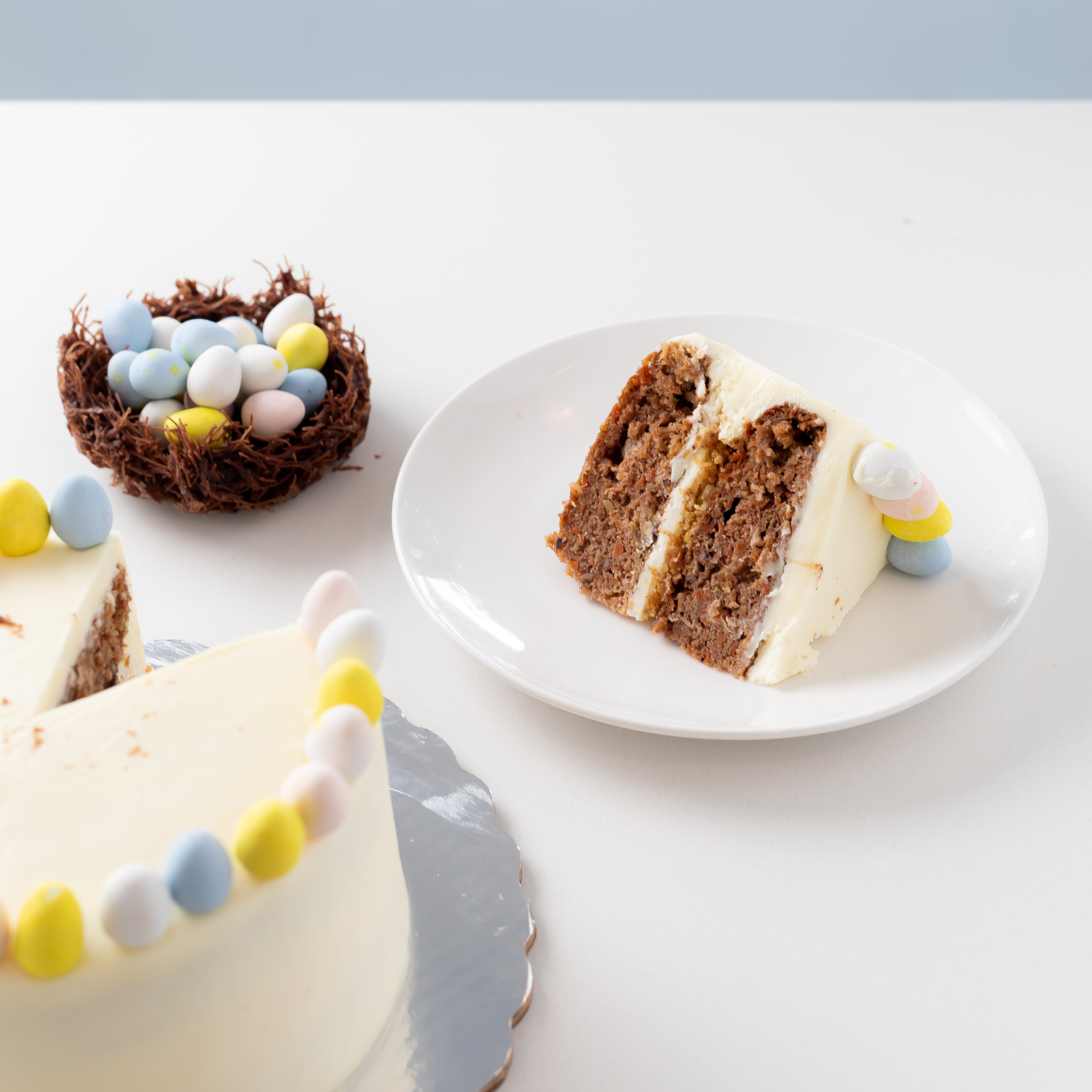 Easter Nest Carrot Cake