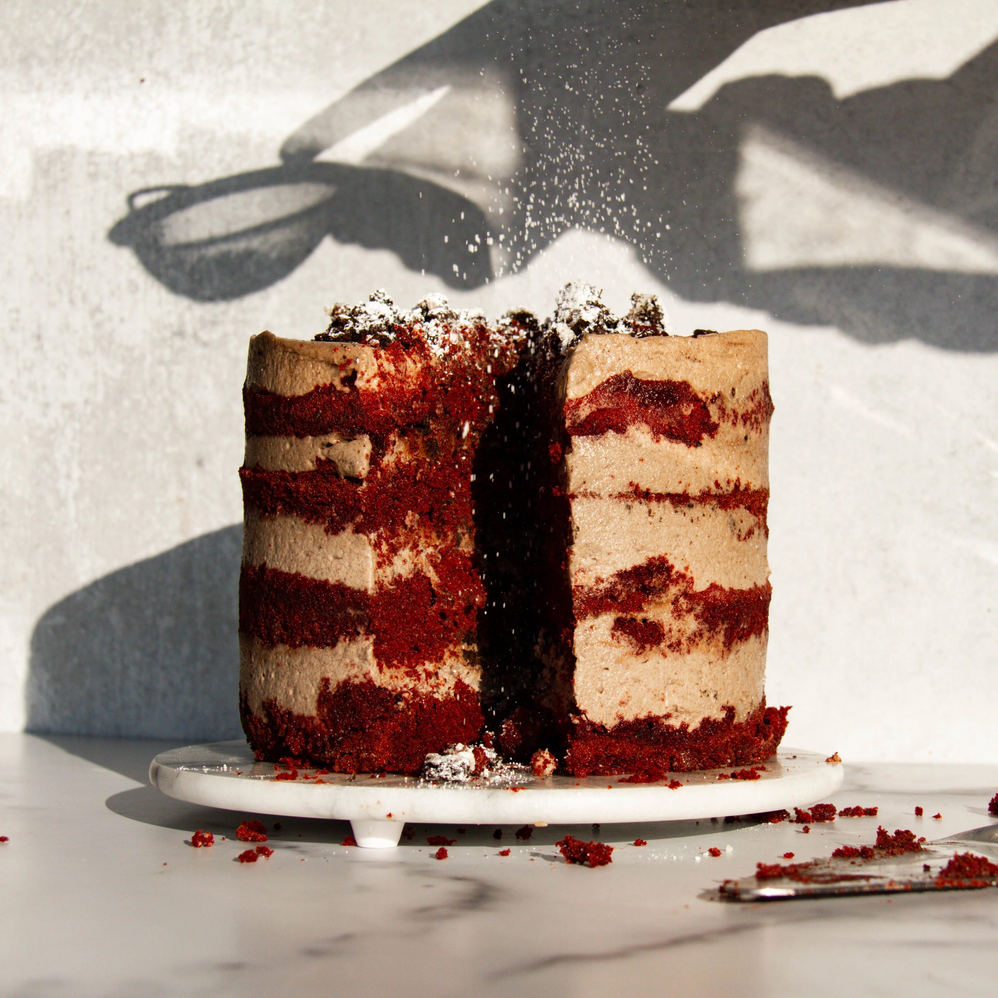Red Velvet Cookies and Cream Cake